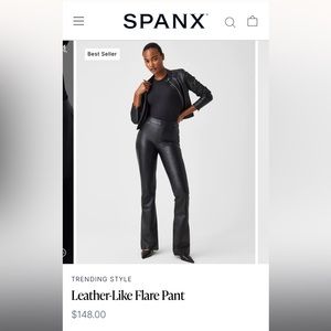SPANXS leather like flare pants